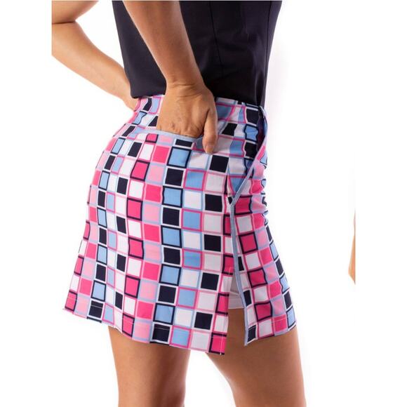 Golftini The Performance Stretch Skort in Long Make It Happen Size 2 - Picture 1 of 9